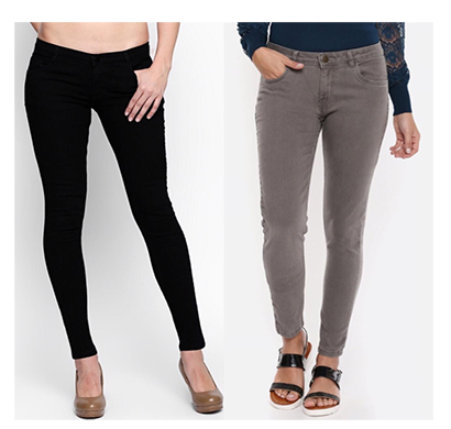 pink (lme-silky bgr) women western wear - western bottomwear - jeans -regular (black and grey)